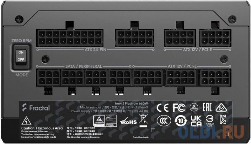 Блок питания Fractal Design ION+2 660 650 Вт Блок питания Fractal Design ION+2 660 650 Вт фото