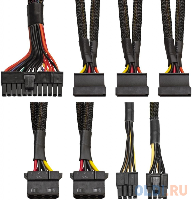 Блок питания 400W ExeGate 400NPXE (ATX, PPFC, PC, 12cm fan, 24pin, 4pin, PCIe, 3xSATA, 2xIDE, FDD, black, кабель 220V в комплекте) фото