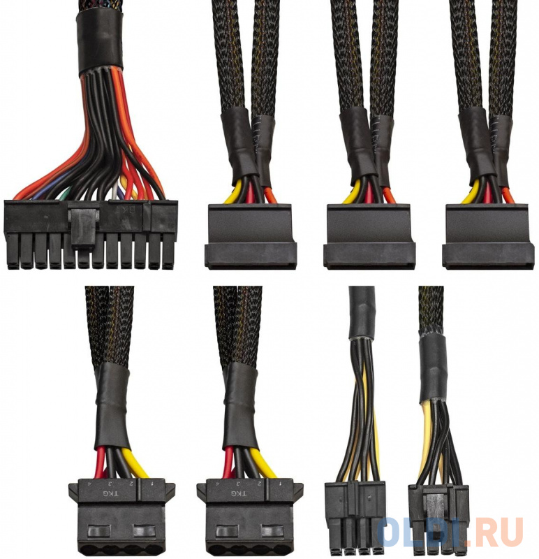 Блок питания 450W ExeGate 450NPXE (ATX, PPFC, PC, 12cm fan, 24pin, 4pin, PCIe, 3xSATA, 2xIDE, FDD, black, кабель 220V в комплекте) фото