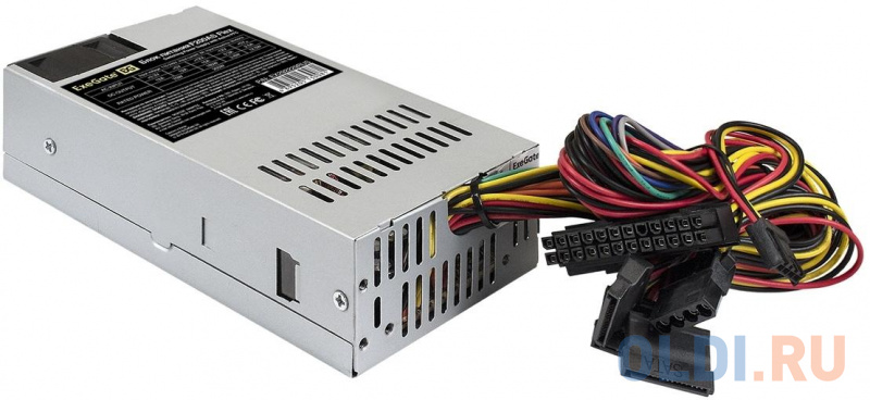 Блок питания 200W ExeGate F200AS (Flex ATX, for ITX case, APFC, КПД 80% (80 PLUS), 4cm fan, 24pin, 4+4pin, 3xSATA, 2xIDE) фото
