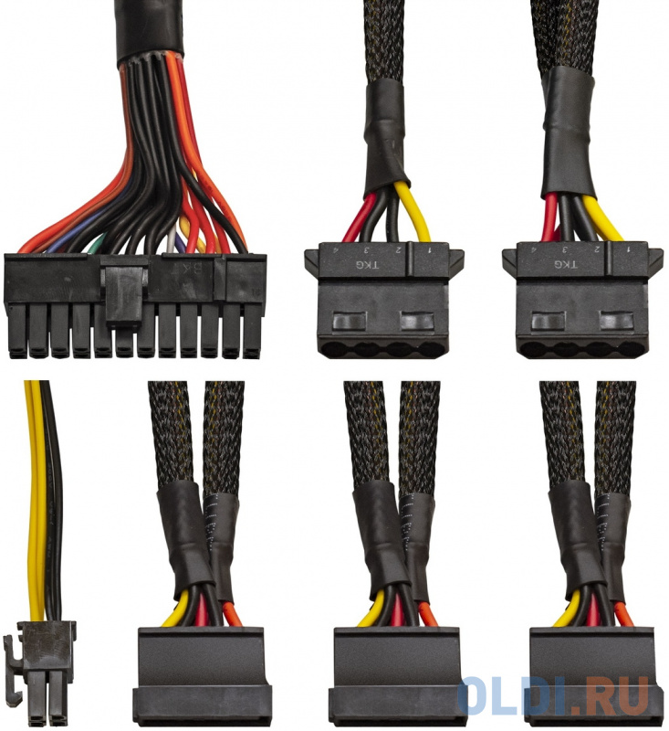 Блок питания 400W ExeGate XP400 (ATX, PC, 12cm fan, 24pin, 4pin, 3xSATA, 2xIDE, FDD, black, кабель 220V в комплекте) фото