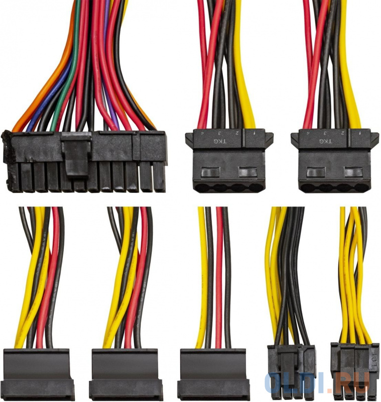 Блок питания 550W ExeGate AB550 (ATX, PC, 8cm fan, 24pin, (4+4)pin, PCIe, 3xSATA, 2xIDE, кабель 220V в комплекте) фото