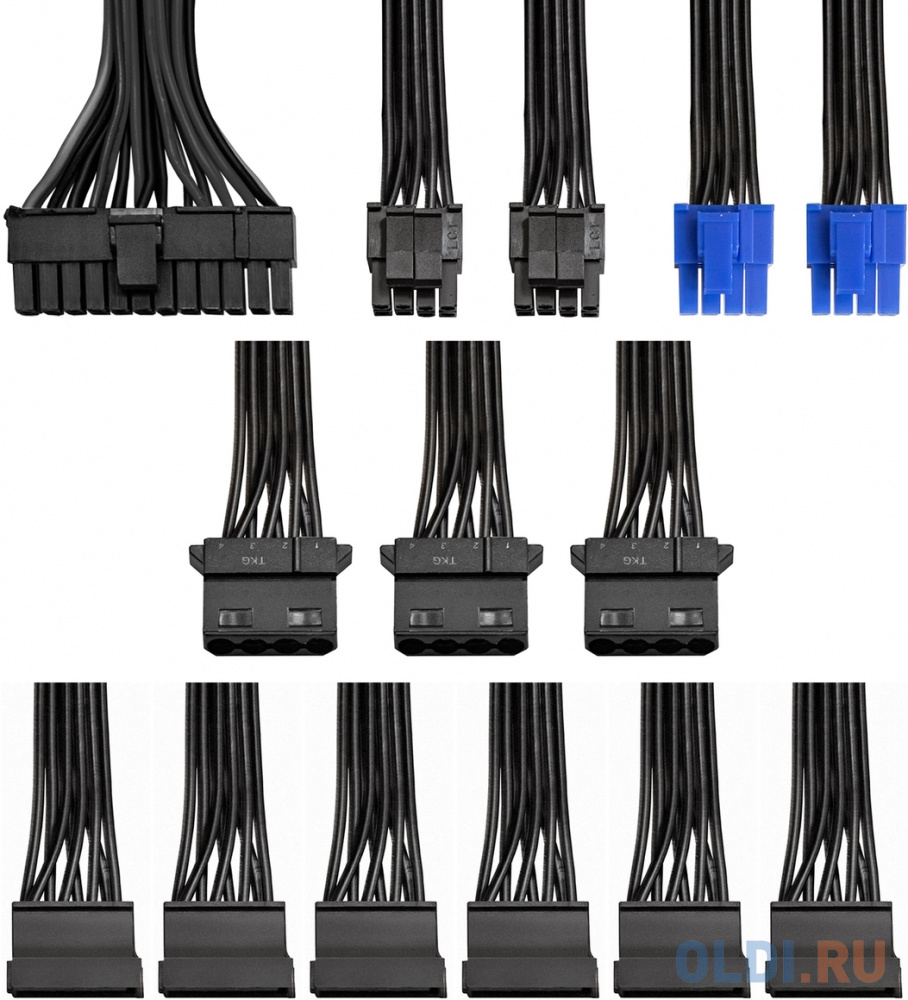 Блок питания 500W ExeGate 80 PLUS® 500PPH-LT-OEM (ATX, APFC, КПД 82% (80 PLUS), 12cm fan, 24pin, (4+4)pin, PCIe, 5xSATA, 3xIDE, black, RTL) фото