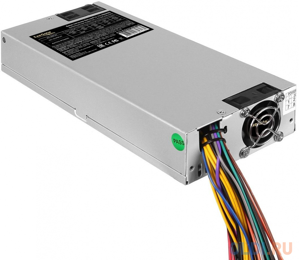 Серверный БП 400W ExeGate ServerPRO-1U-400ADS (1U, APFC, КПД 80% (80 PLUS), 2x4cm fans, 24pin, 2x(4+4)pin, 4xSATA, 2xIDE) серверный бп 600w exegate serverpro 1u 600ads 1u apfc кпд 80% 80 plus 2x4cm fans 24pin 2x 4 4 pin 5xsata 3xide