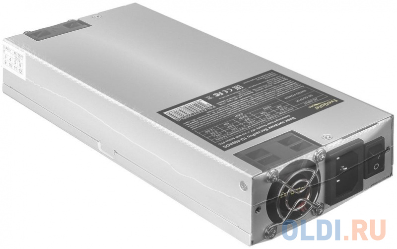 Серверный БП 400W ExeGate ServerPRO-1U-400ADS (1U, APFC, КПД 80% (80 PLUS), 2x4cm fans, 24pin, 2x(4+4)pin, 4xSATA, 2xIDE) фото