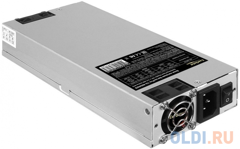 Серверный БП 400W ExeGate ServerPRO-1U-400ADS (1U, APFC, КПД 80% (80 PLUS), 2x4cm fans, 24pin, 2x(4+4)pin, 4xSATA, 2xIDE) фото