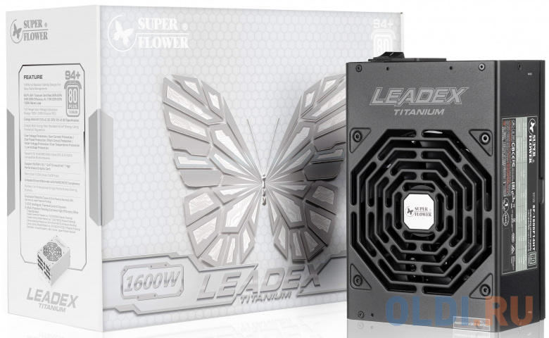 

Super Flower Power Supply Leadex Titanium, 1600W, ATX, 140mm, 14xSATA, 9xPCI-E(6+2), 5xPCI-E(6), APFC, 80+ Titanium, Full Modular