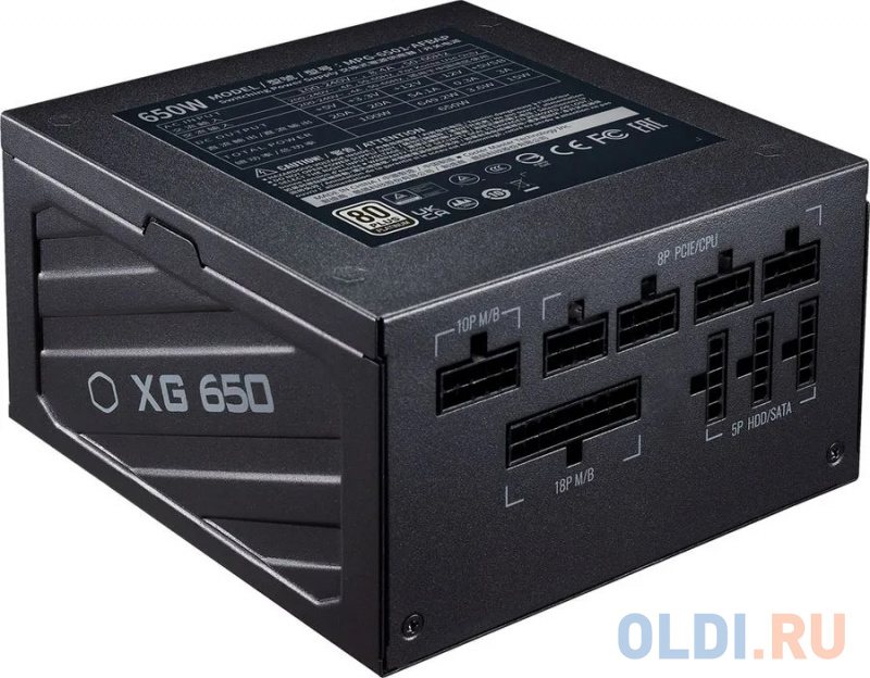 Блок питания Cooler Master ATX 650W XG650 80+ platinum (24+8+4+4pin) APFC 135mm fan 12xSATA Cab Manag RTL Блок питания Cooler Master ATX 650W XG650 80+ platinum (24+8+4+4pin) APFC 135mm fan 12xSATA Cab Manag RTL фото