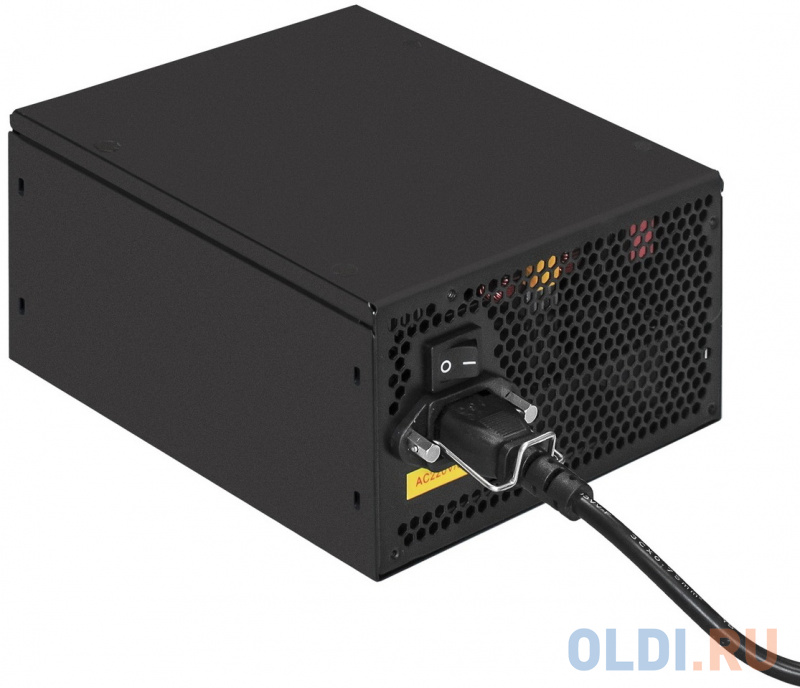 Блок питания 550W ExeGate 80 PLUS® 550PPH-LT-S-OEM (ATX, APFC, КПД 82% (80 PLUS)SC, 12cm fan, 24pin, (4+4)pin, PCIe, 5xSATA, 3xIDE, кабель 220V с защи фото