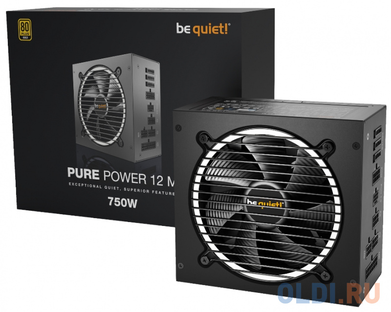 Блок питания Be quiet Pure Power 12 M 750 Вт fan hub id cooling fh 10 pwm 10 ports sata power