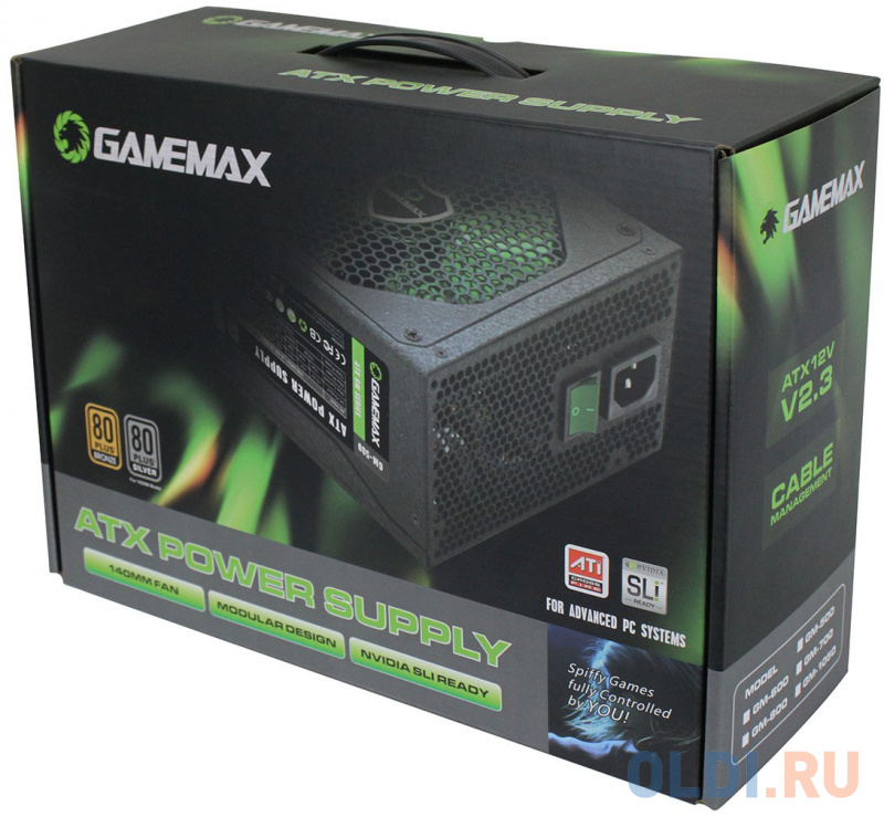 Блок питания ATX 600 Вт GameMax GM-600 фото