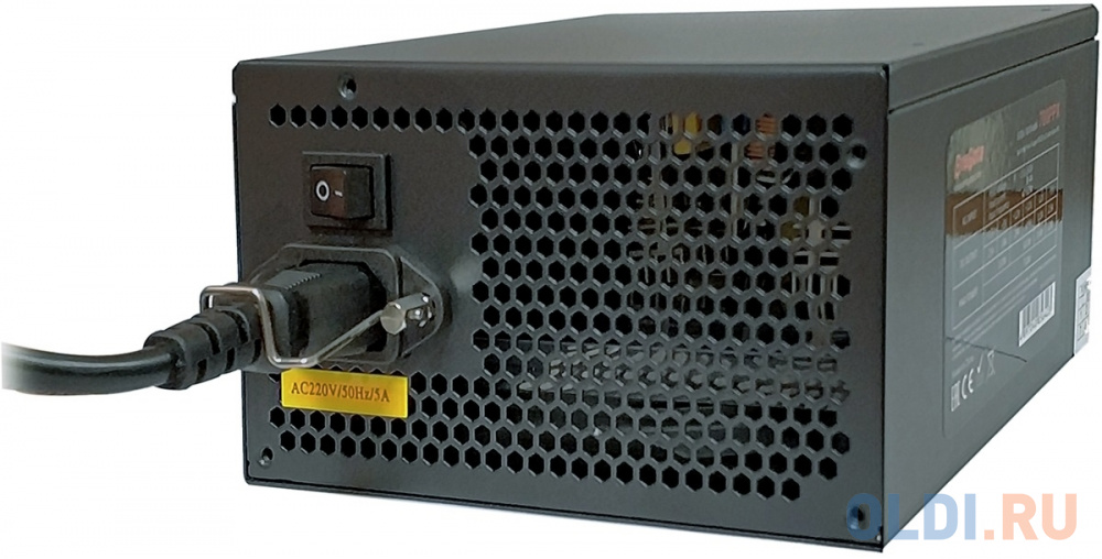 Блок питания 800W ExeGate XP800 (ATX, SC, 12cm fan, 24pin, 2x(4+4)pin, 2xPCI-E, 5xSATA, 3xIDE, black, кабель 220V с защитой от выдергивания) EX292167RUS-S - фото 6
