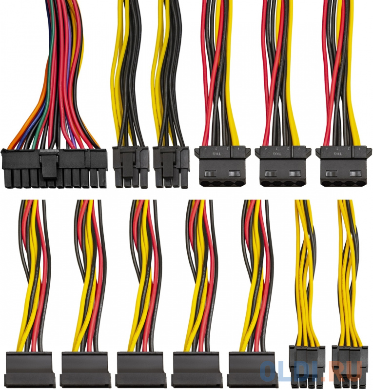 Блок питания 850W ExeGate UN850 (ATX, 12cm fan, 24pin, 2x(4+4)pin, 2xPCI-E, 5xSATA, 3xIDE, кабель 220V в комплекте) фото