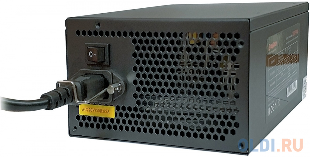 Блок питания 850W ExeGate XP850 (ATX, SC, 12cm fan, 24pin, 2x(4+4)pin, 2xPCI-E, 5xSATA, 3xIDE, black, кабель 220V с защитой от выдергивания) фото