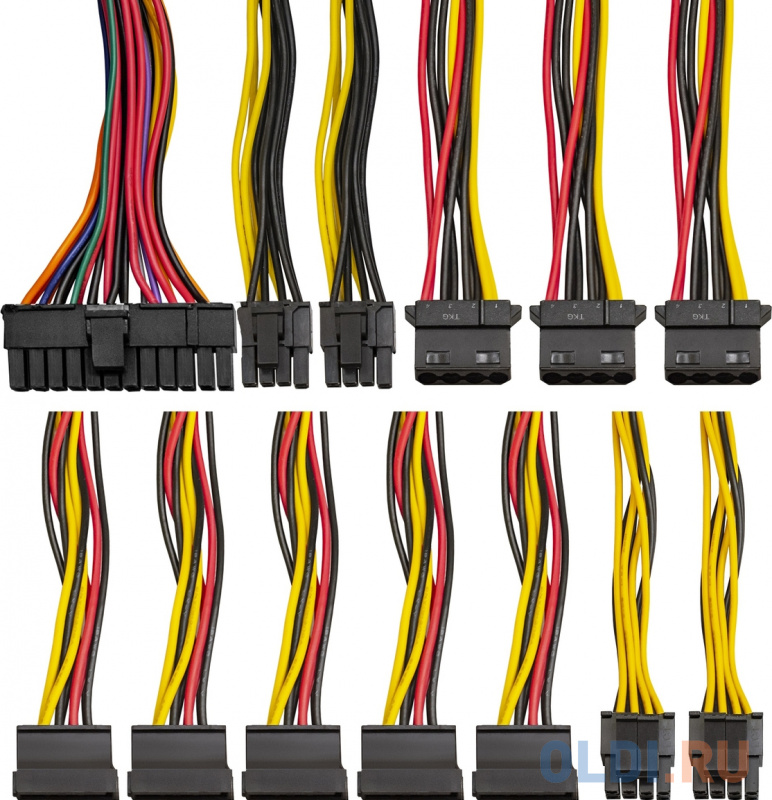 Блок питания 800W ExeGate 800NPXE (ATX, PPFC, SC, 12cm fan, 24pin, (4+4)pin, 2xPCI-E, 5xSATA, 3xIDE, black, кабель 220V с защитой от выдергивания) фото