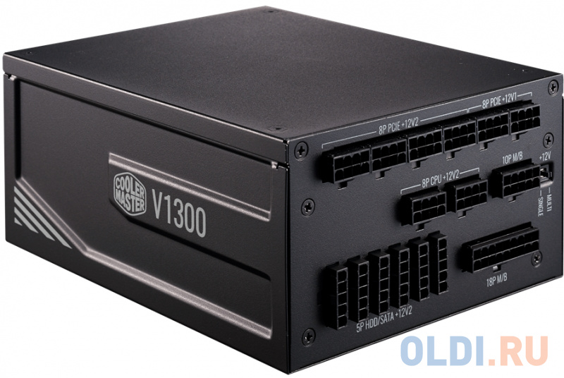 Блок питания Cooler Master ATX 1300W V1300 80+ platinum (24+8+4+4pin) APFC 140mm fan 16xSATA Cab Manag RTL Блок питания Cooler Master ATX 1300W V1300 80+ platinum (24+8+4+4pin) APFC 140mm fan 16xSATA Cab Manag RTL фото