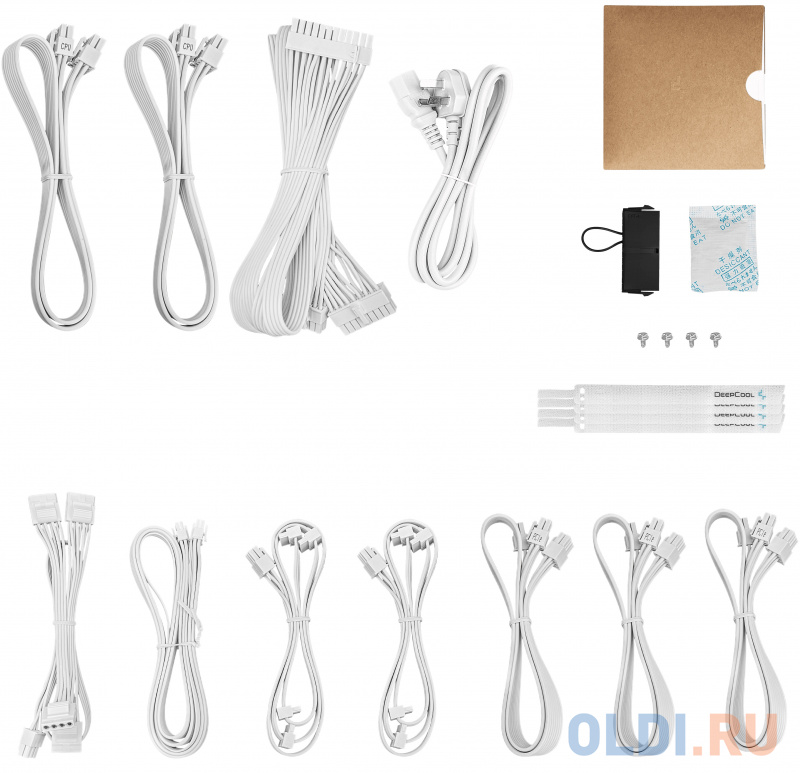 Блок питания Deepcool ATX 1000W PX1000G Gen.5 white case 80+ gold 24+2x(4+4) pin APFC 120mm fan 8xSATA RTL фото