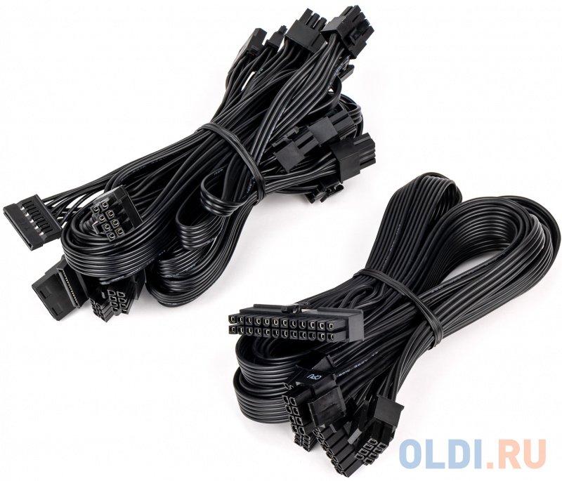 блок питания для ПК 1300 Ватт/ PSU HIPER HPG-1300FM (1300W, Gold 14cm Fan, 220V input, Efficiency 93%, Modular, Black)BOX фото