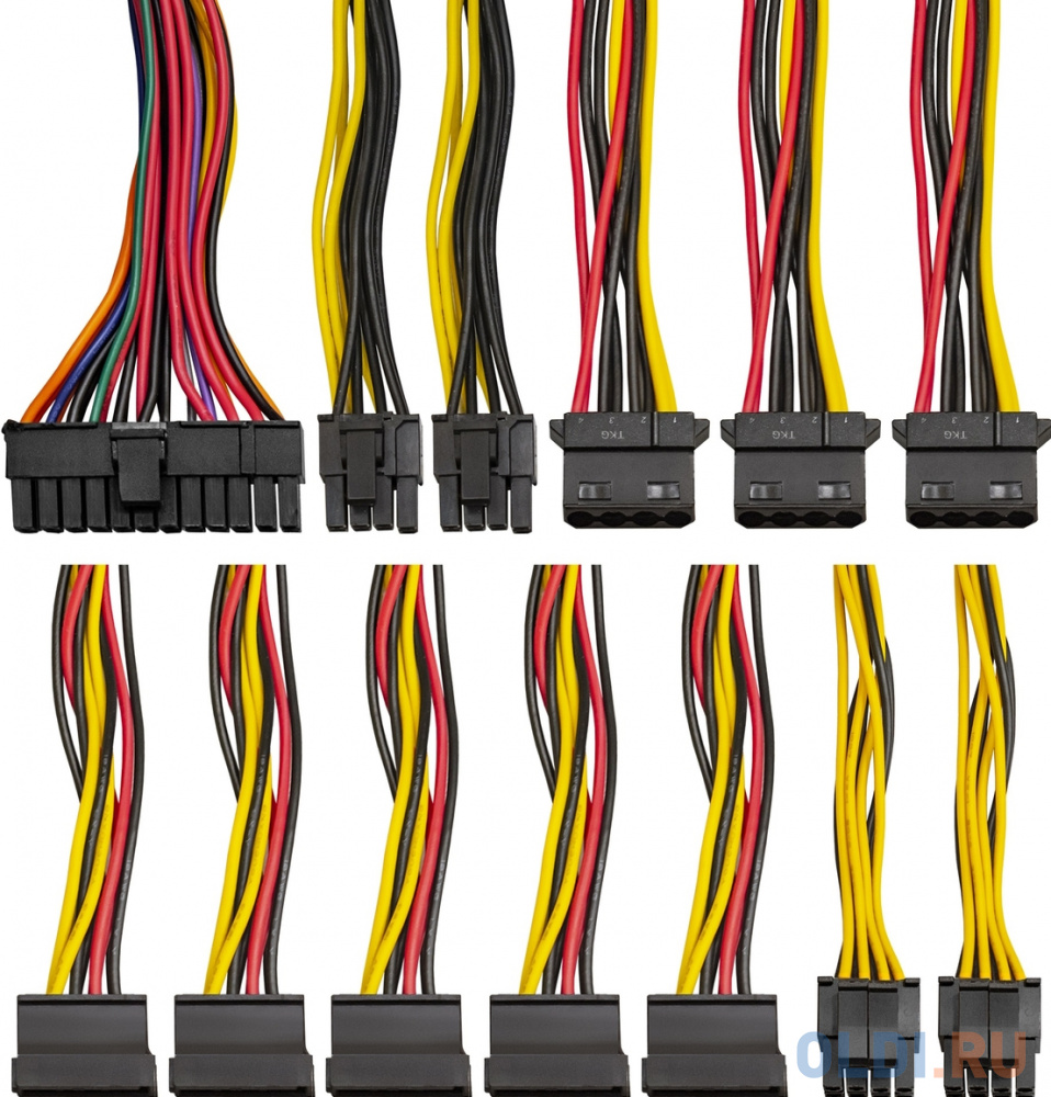 Блок питания 700W ExeGate 700NPXE (ATX, PPFC, SC, 12cm fan, 24pin, (4+4)pin, PCIe, 4xSATA, 3xIDE, FDD, black, кабель 220V с защитой от выдергивания) фото