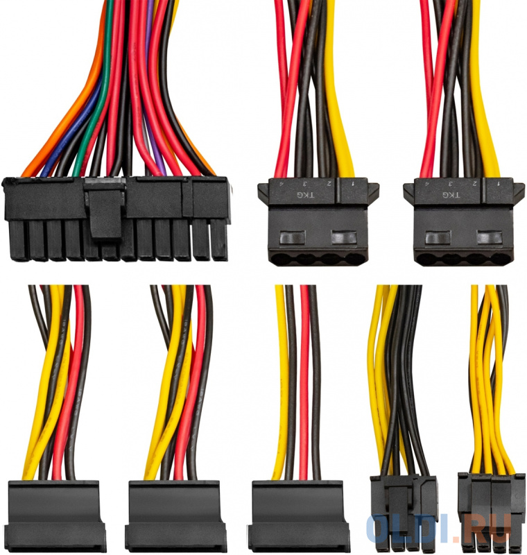 Блок питания 700W ExeGate XP700 (ATX, PC, 12cm fan, 24pin, 4pin, PCIe, 3xSATA, 2xIDE, FDD, black, кабель 220V в комплекте) фото
