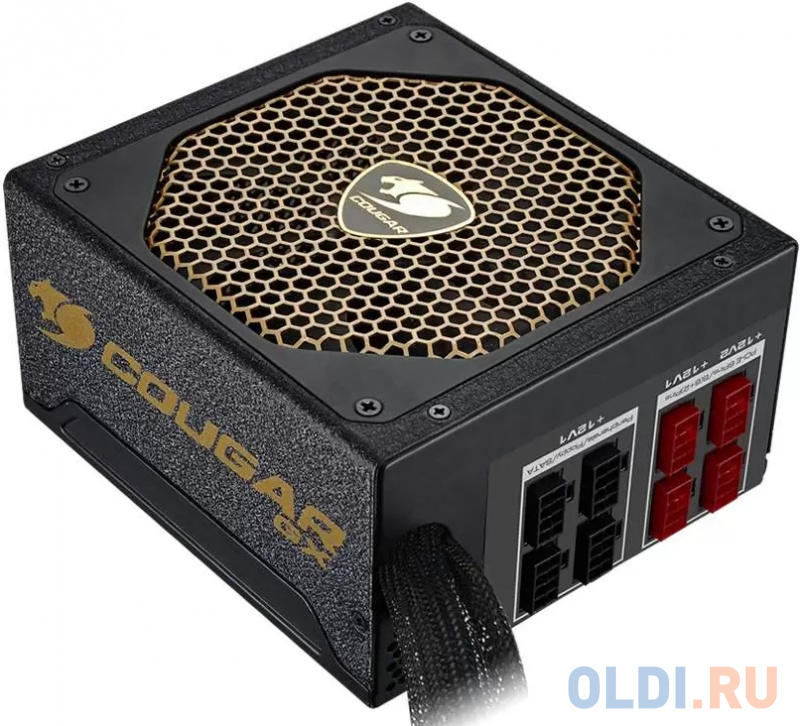 Cougar GX 800 (Модульный, Разъем PCIe-4шт,ATX v2.31, 800W, Active PFC, 140mm Fan, 80 Plus Gold) [GX800] Retail фото