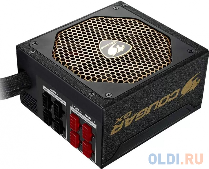 Cougar GX 800 (Модульный, Разъем PCIe-4шт,ATX v2.31, 800W, Active PFC, 140mm Fan, 80 Plus Gold) [GX800] Retail фото