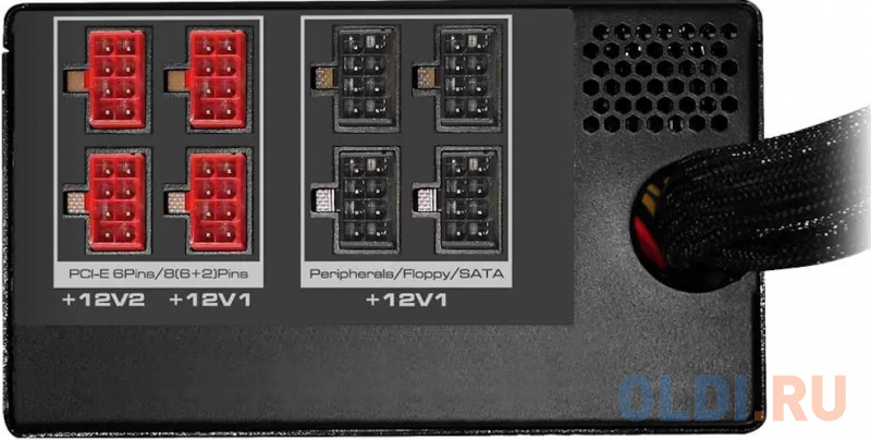 Cougar GX 800 (Модульный, Разъем PCIe-4шт,ATX v2.31, 800W, Active PFC, 140mm Fan, 80 Plus Gold) [GX800] Retail фото
