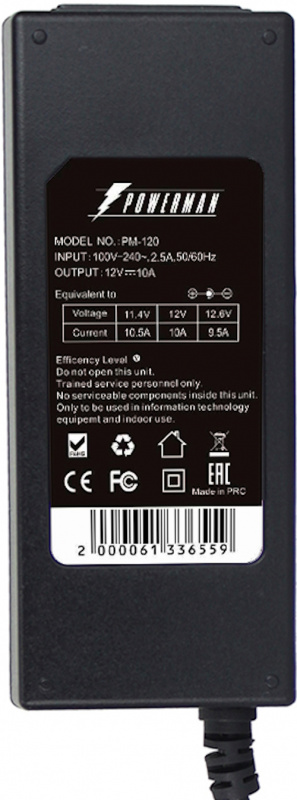 Powerman Power Supply  120W PM-120 12V DC adapter (внешний)  for ME series фото