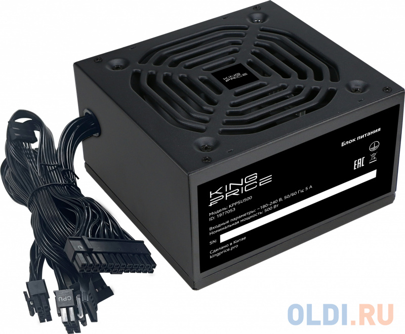 

Блок питания KingPrice ATX 500W KPPSU500 (20+4pin) 120mm fan 4xSATA RTL