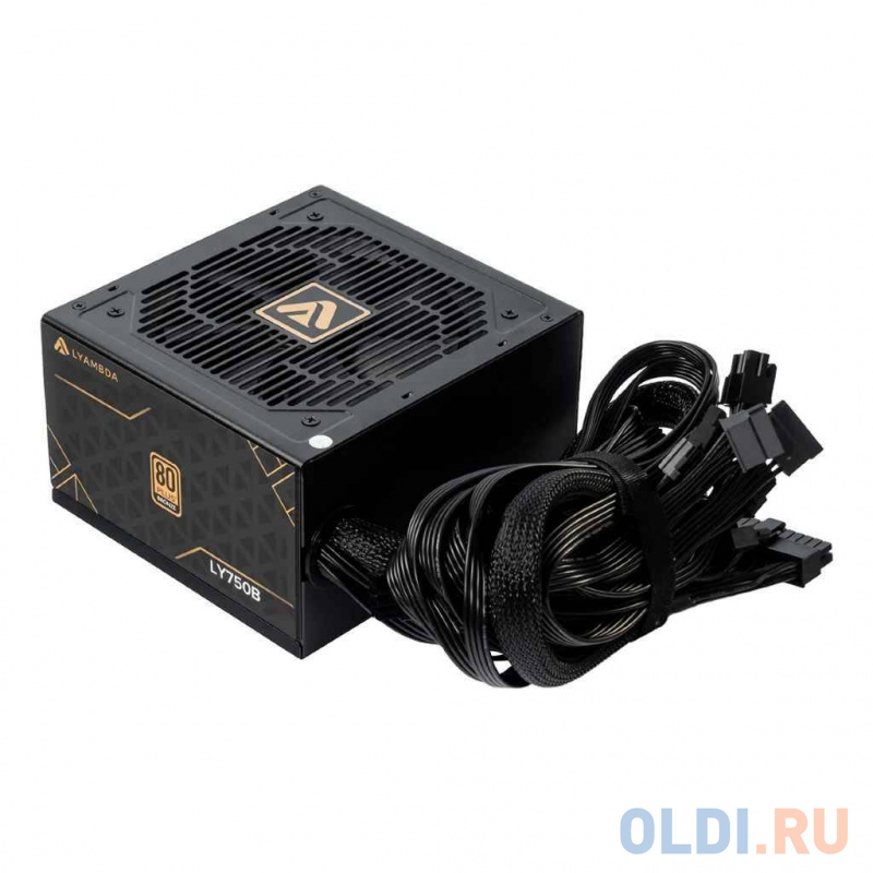 Блок питания LYAMBDA LY750B ATX 750W 80 Bronze, цвет черный, размер 150x86x140 мм