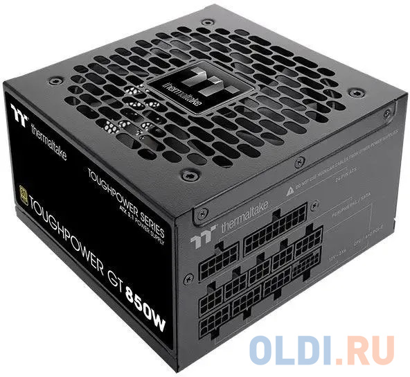 

Блок питания Thermaltake ATX 850W Toughpower GT Gen.5 80+ gold (20+4pin) APFC 140mm fan 9xSATA Cab Manag RTL