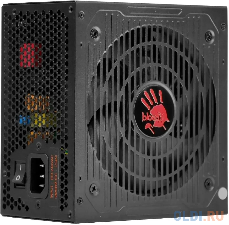 Блок питания Bloody ATX 750W BD-PS750G 80+ gold (20+4pin) APFC 120mm fan 6xSATA Cab Manag RTL