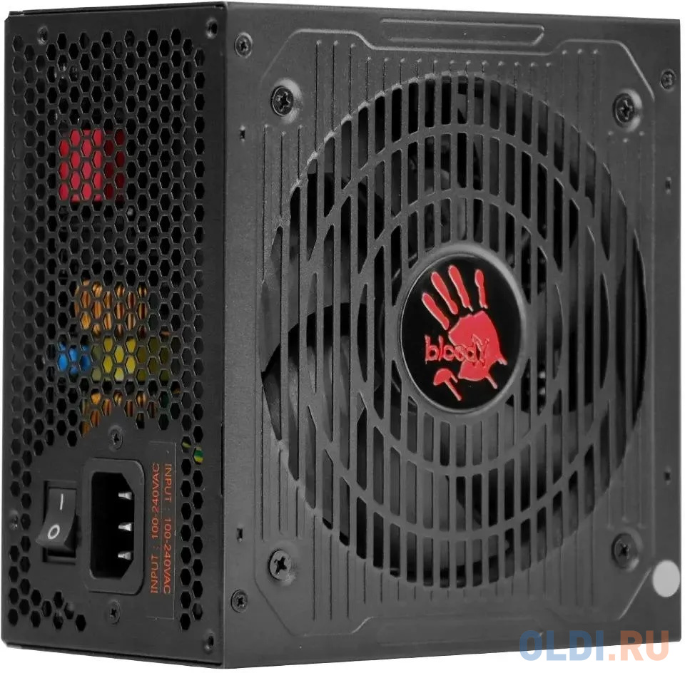 Блок питания Bloody ATX 850W BD-PS850G 80+ gold (20+4pin) APFC 120mm fan 12xSATA Cab Manag RTL