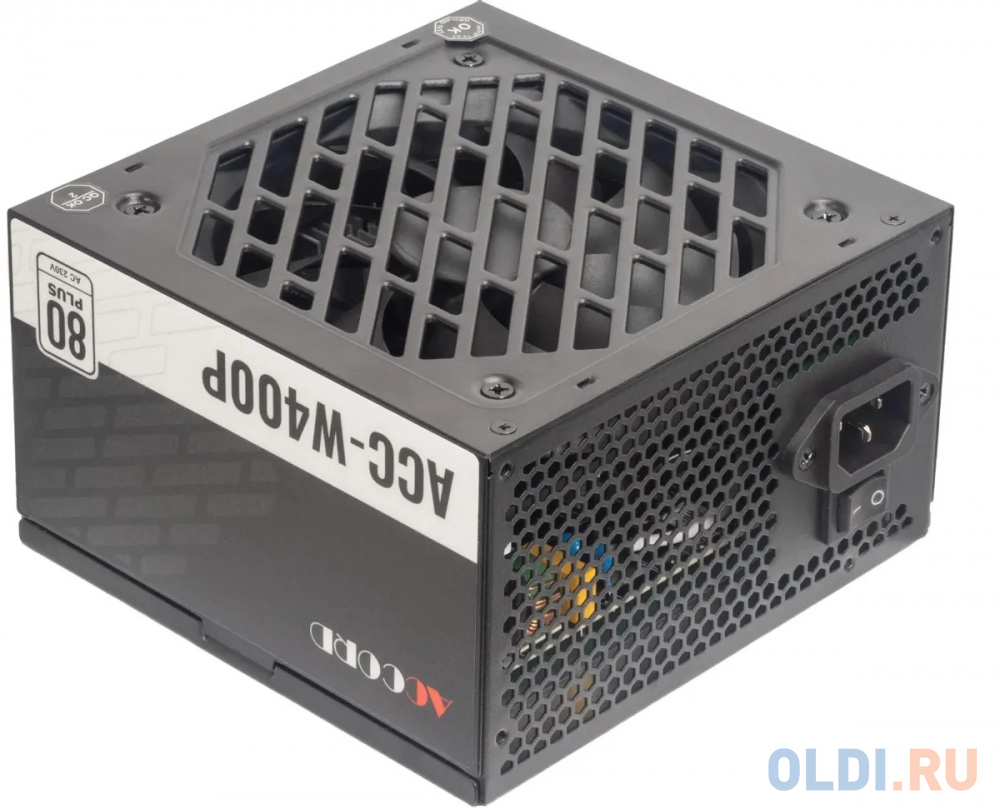 

Блок питания Accord ATX 400W ACC-W400P 80 PLUS WHITE (20+4pin) 120mm fan 6xSATA