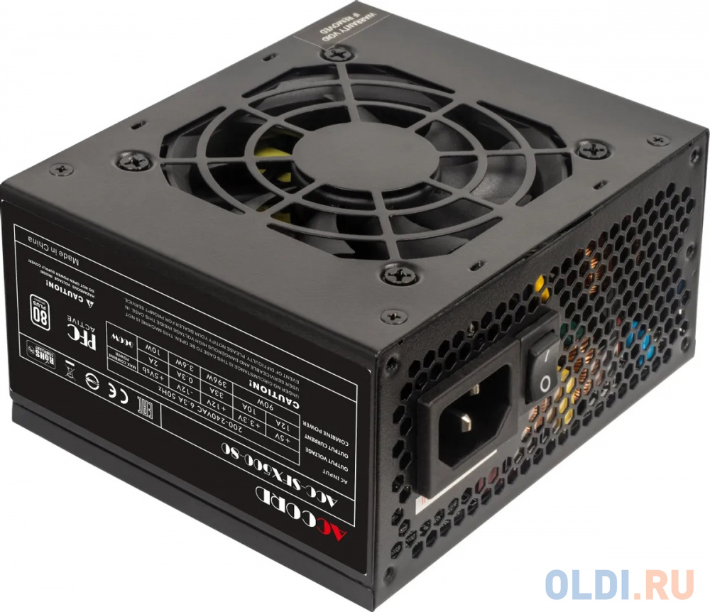 

Блок питания Accord SFX 500W ACC-SFX500-80 24pin APFC 80mm fan 3xSATA RTL