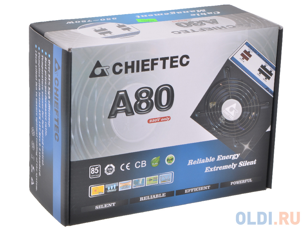 Блок питания Chieftec CTG-750C 750 Вт фото