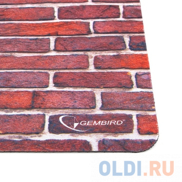 

Коврик для мыши Gembird MP-BRICKS, рисунок "кирпичи", размеры 220*180*1мм, полиэстер+резина