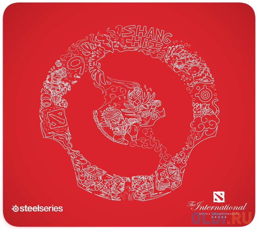 

Коврик для мыши Steelseries QcK Large Dota 2 Edition рисунок/красный