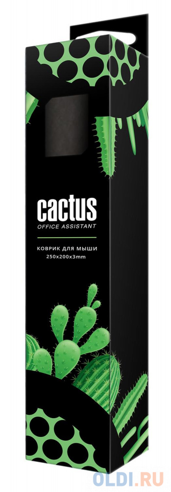 Коврик для мыши Cactus CS-MP-D01S черный 250x200x3мм фото