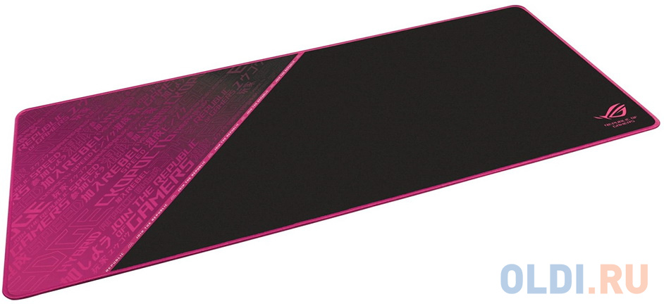 Игровой коврик для мыши ASUS ROG Sheath Electro Punk (900 x 440 x 3 mm, каучук, нетканый материал, cиликон, 90MP01Z0-BPUA00), размер 900 x 440 x 3 мм, цвет розовый - фото 2