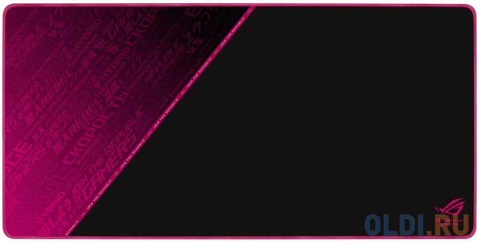 Игровой коврик для мыши ASUS ROG Sheath Electro Punk (900 x 440 x 3 mm, каучук, нетканый материал, cиликон, 90MP01Z0-BPUA00), размер 900 x 440 x 3 мм, цвет розовый - фото 3