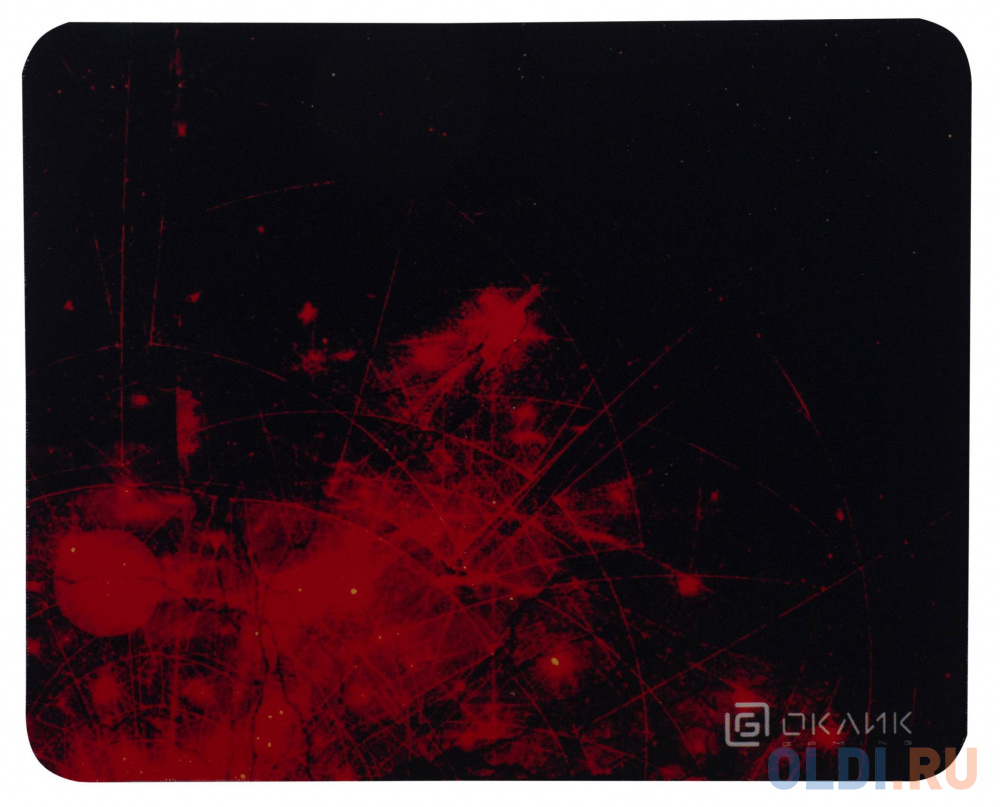 Коврик для мыши Оклик OK-F0252 рисунок/красные частицы 250x200x3мм сливы семушка красные сушеные 250 г
