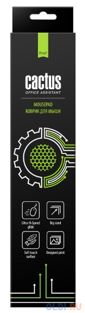 Коврик для мыши Cactus CS-MP-Pro03XL XL черный 400x300x3мм фото