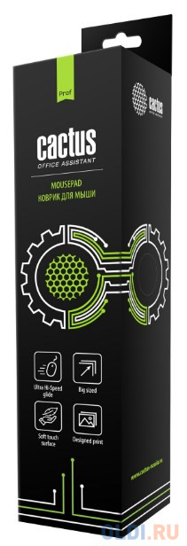 Коврик для мыши Cactus CS-MP-Pro03XL XL черный 400x300x3мм фото
