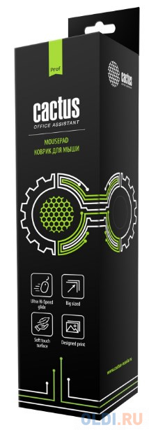 Коврик для мыши Cactus CS-MP-Pro02XL XL черный 400x300x3мм фото