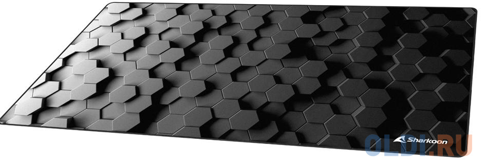 Игровой коврик для мыши Sharkoon Skiller SGP30 BIG HEX (1200 x 600 x 2,5 мм, обмётка, текстиль, резина), размер 1200 х 600 х 2,5 мм, цвет черный/серый SGP30-BIG-HEX - фото 2