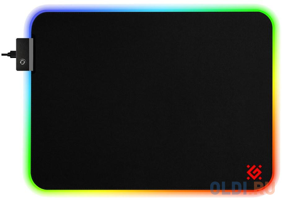 Коврик для мышки XXL LIGHT 50565 DEFENDER, размер 450x400x4 мм, цвет черный - фото 1