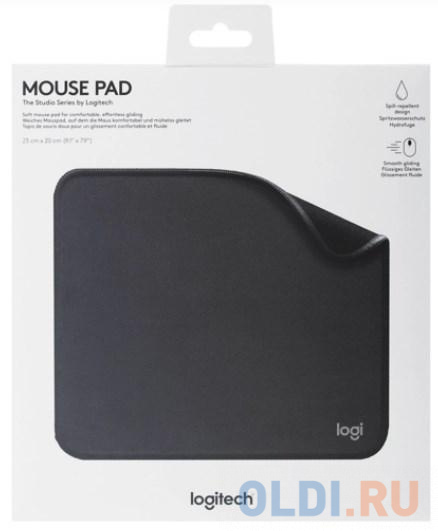 Logitech  Mouse Pad Studio Series,GRAPHITE, размер 230х200х2 мм, цвет черный Mouse Pad Studio Series GRAPHITE - фото 4