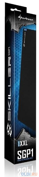 Игровой коврик для мыши Sharkoon SGP1 XXL чёрный (900 x 400 x 2,5 мм, обмётка, текстиль, резина), размер 900 x 400 x 2,5 мм, цвет черный - фото 3