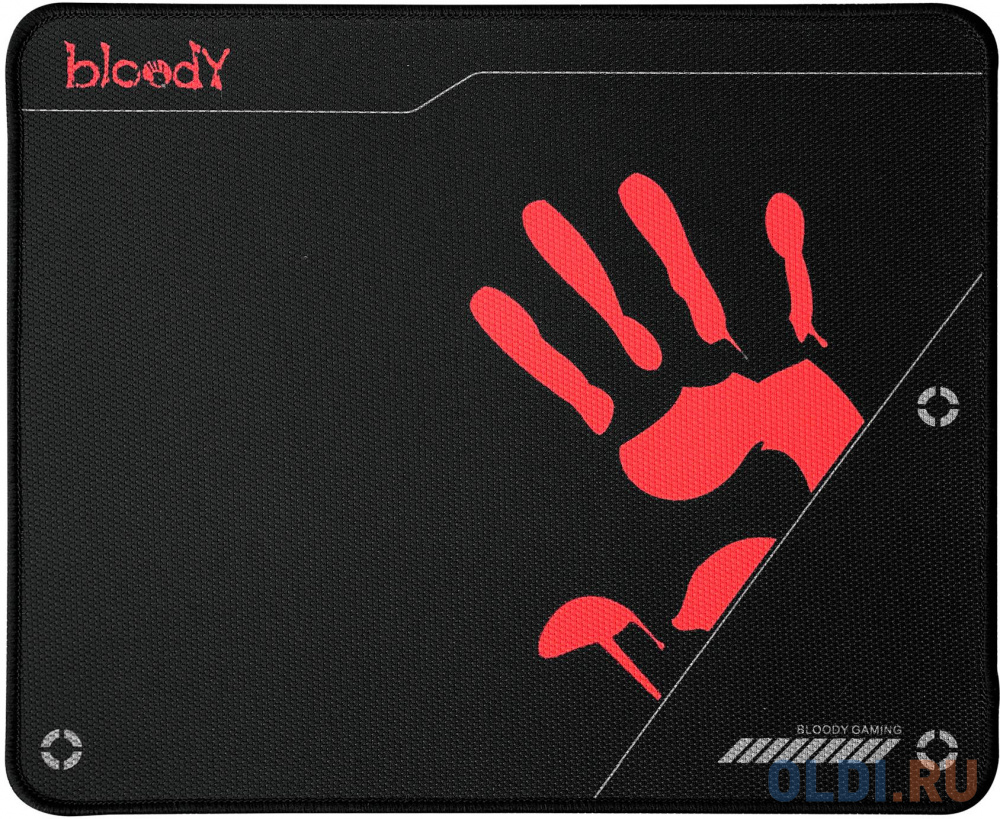 Коврик для мыши A4Tech Bloody BP-50M черный/рисунок 340x280x3мм коврик для мыши оклик ok f0252 рисунок красные частицы 250x200x3мм